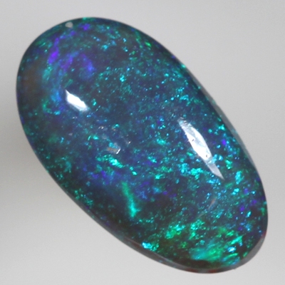 SOLID SEMI BLACK OPAL Bright green and purple sparkles